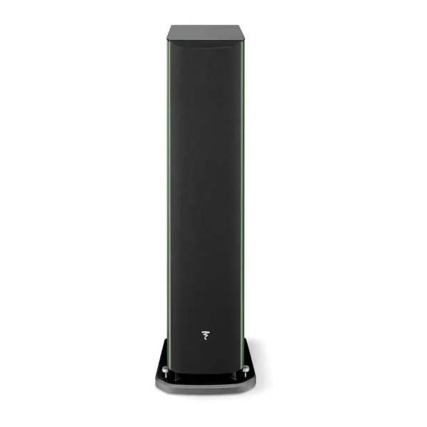 focal-aria-evo-x-n2-moss-green-high-gloss-with-grill-front-view